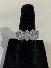 Beautiful Cubic Zirconia 925 Sterling Silver Ring Size 8