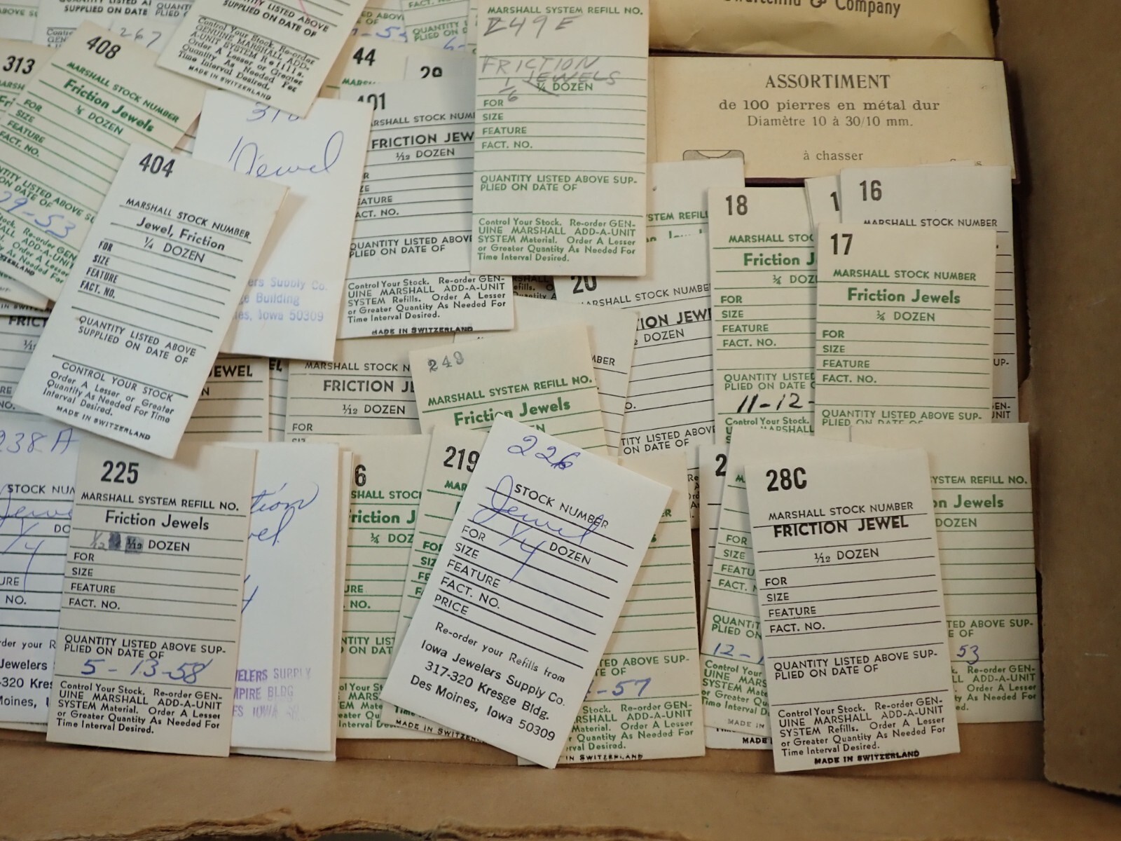 LARGE LOT VINTAGE NOS POCKET WATCH FRICTION JEWEL MOVEMENT PARTS eBay