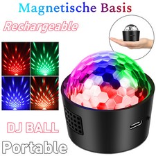 Mini RGB LED Disco Club DJ Sound Active Crystal Magic Ball Effect Stage Light