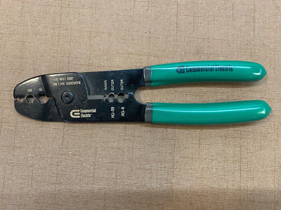 COMMERCIAL ELECTRIC Coaxial Cable Stripper Cutter RG-6 RG-59 Coax Cable Tool