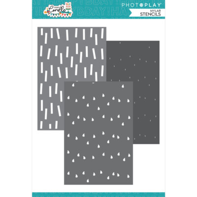 Crafts 6X9 Layering Stencils Plastic Add Another Candle Candles Flames Dots X3