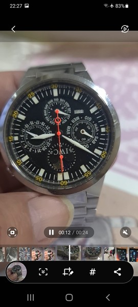 IWC GST Cronógrafo Calendario Perpetuo  Roto No Arranca Le Falta Segundero