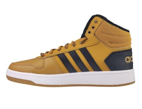 EE7371 adidas Hoops 2.0 Mid Table / Core Black / Cloud White Sport Winter Shoes - Bild 2 von 7