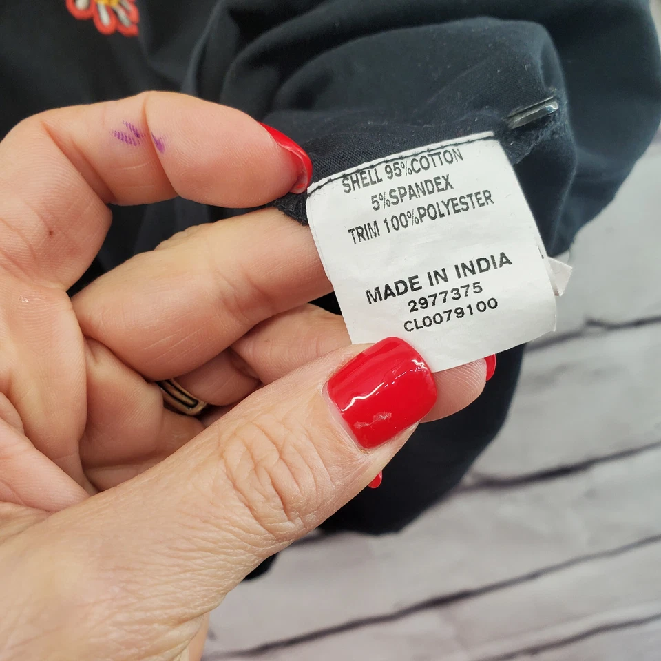 WAYWARD FANCIES ESHAKTI Top Mujer Mediano Boho Manga 3/4 Pullover Bordado Foto 4 de 4