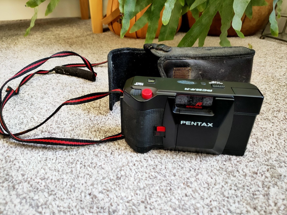 Pentax PC35AF Autofocus 35mm Film Camera Flash Untested