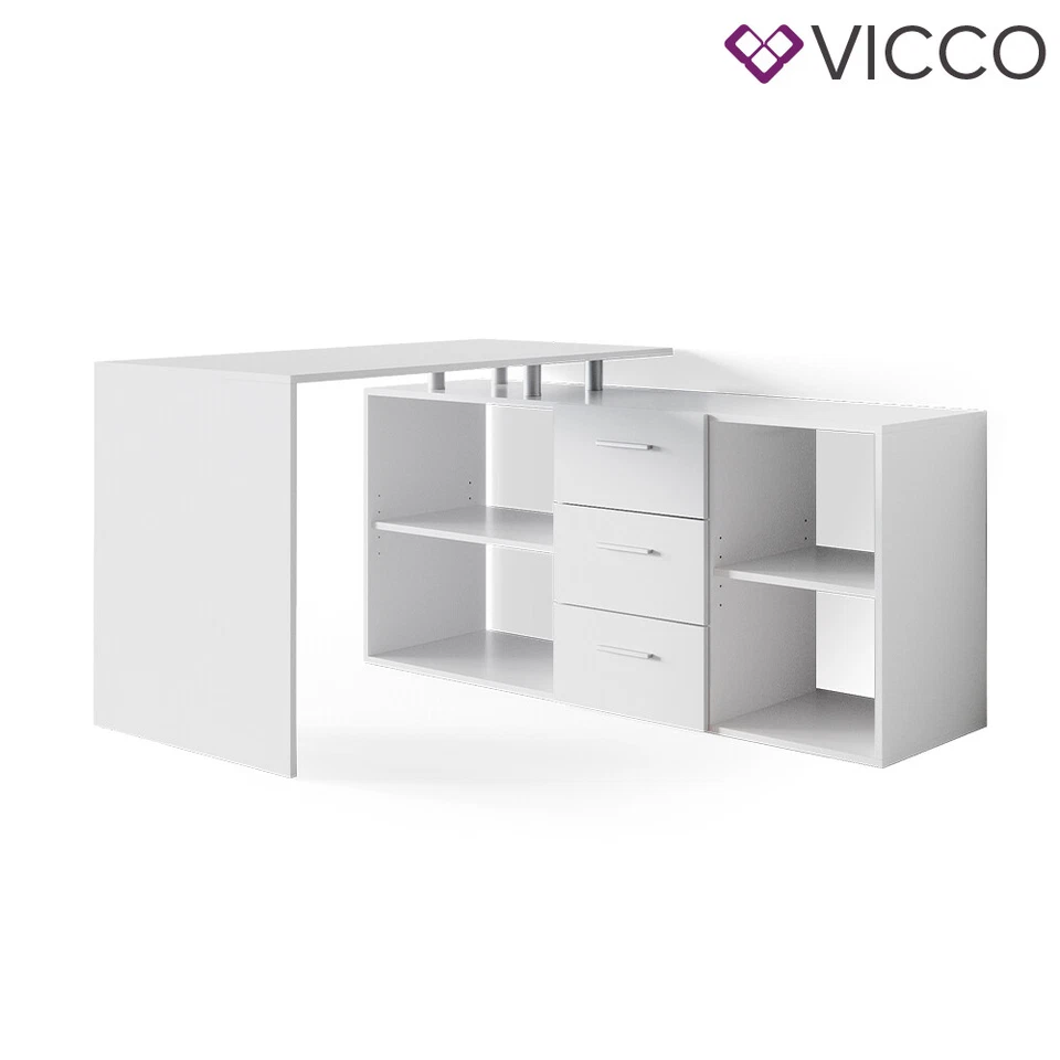 Eckschreibtisch Schreibtisch Bürotisch Dante Winkelschreibtisch PC-tisch Vicco - Bild 2 von 4
