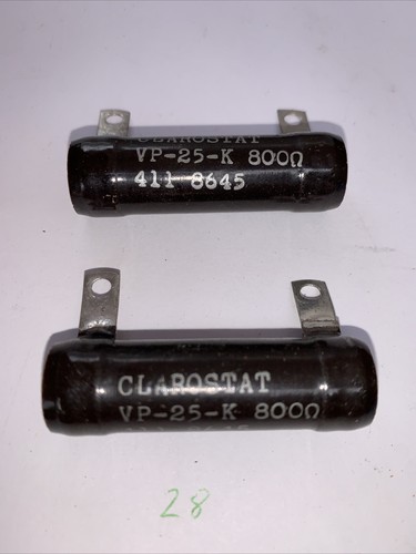 Clarostat VP25K 800 OHM Wirewound 25 Watt Resistor New Quantity Of (2) - Picture 10 of 12