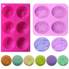 Flower Cake Mould Soaps Supplies Pudding Candy Mold Silicone Soap Mold