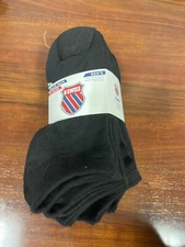 K-Swiss Value Pack 10 Pairs Mens Low Cut Socks OSFM Black