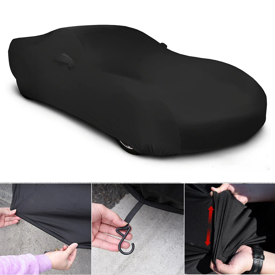 Cubierta de coche satinada elástica interior personalizada a prueba de arañazos A+ para Nissan 370Z 350Z Foto 2 de 4