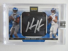 2023 Panini Instant NFL Home Away Hendon Hooker Rookie RC ON CARD AUTO SSP 9/10