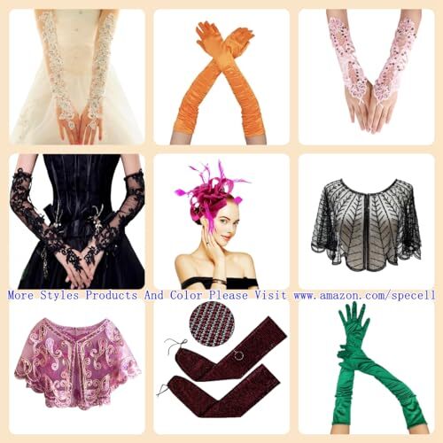 Lace Fingerless Gloves Long 19.68" Women Fingerless Lace Gloves Bridal A-black - Bild 3 von 5