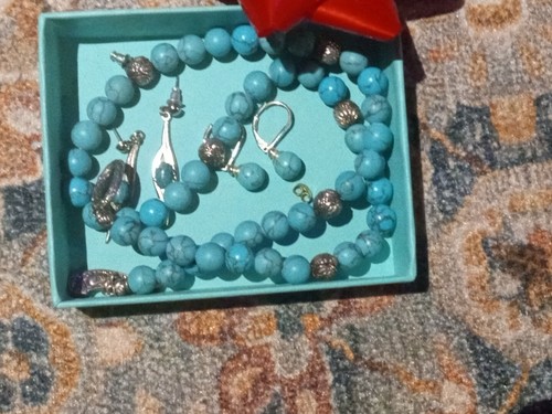 ❤️John Hardy JAI Sterling Silber Kroko Blau Calcit Halskette🎁 Muttertag  - Bild 19 von 20