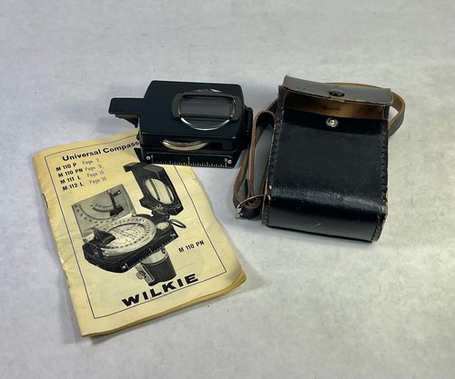 Wilkie Prismatic Modell M 110 PN Kompass mit Ledertasche, Made In Germany - Bild 10 von 13