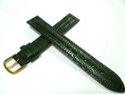 15mm GREEN WATCH STRAP TEJU LIZARD EMBOSSED WATCH BAND LEATHER STRAP 1564