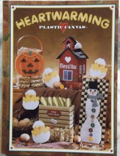 HEARTWARMING PLASTIC CANVAS holiday decor design project pattern 1996 book