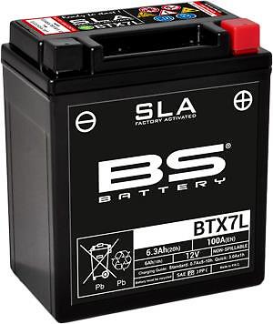 BTX7L YTX7L-BS MF SLA Factory Filled BS Battery FITS HONDA CBF125 2013  2015