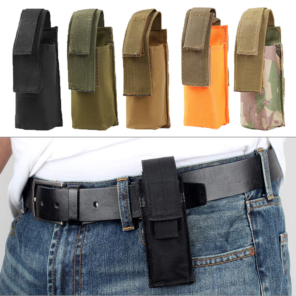 Tactical Molle Utility Tool Sheath Pouch Case Single Pistol Mag Holder Holster-image