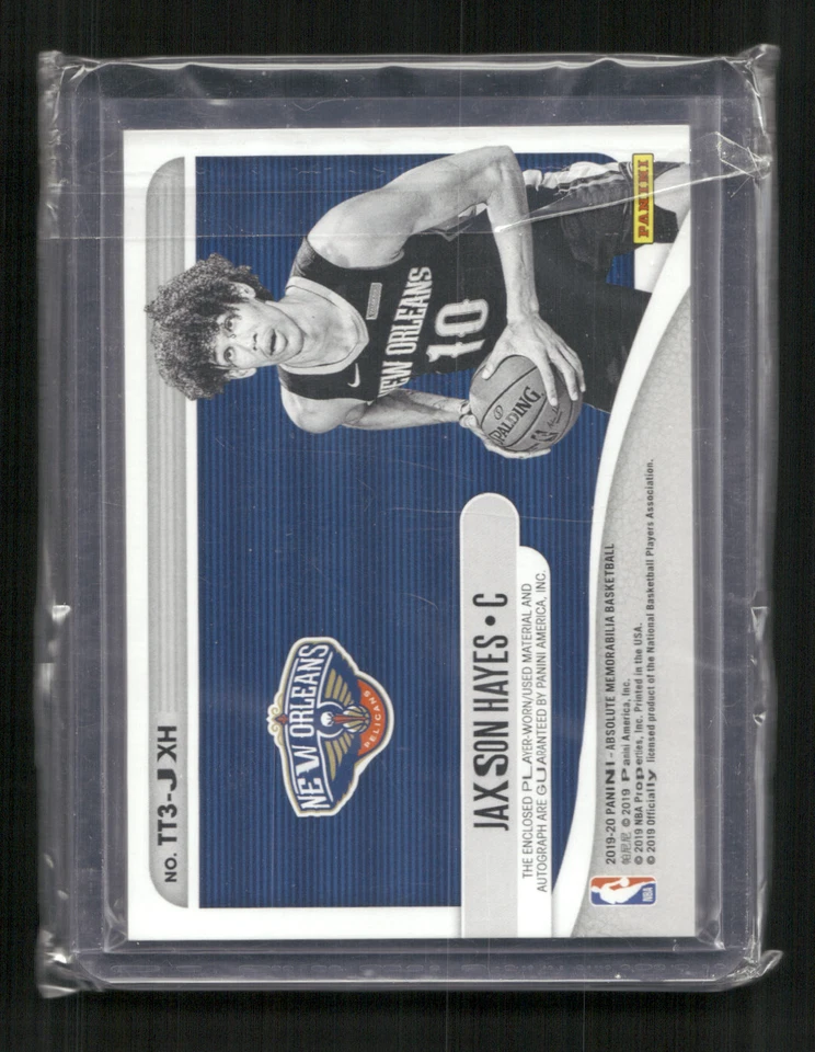 2019-20 Absolute Memorabilia #TT3-JXH Jaxson Hayes TotT Three Swatch Sig #/199 - Image 2 of 2