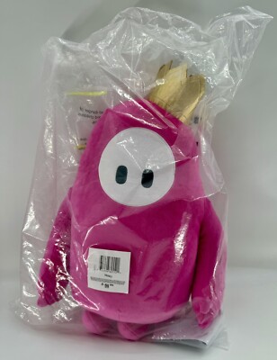 Fall Guys Plush Ultimate Knockout Original Med Pink Stuffed Animal Moose Toys