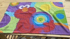 Franco Sesame Street Pillowcase Elmo and Cookie Monster Vintage Colorful