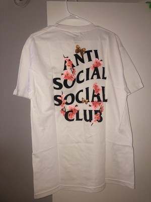 Anti Social Social Club White Flower Tee | eBay
