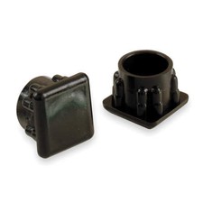 Round Slip-On Furniture Protective Leg Tips, Black, 24PK 6J584 M 