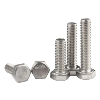 4m / M4 304 Stainless Steel Hexagon Hex Head Screws Bolts DIN933