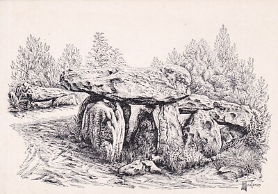 AK Ansichtskarte 10x15cm Postkarte Dolmen von Mene-Kerionet