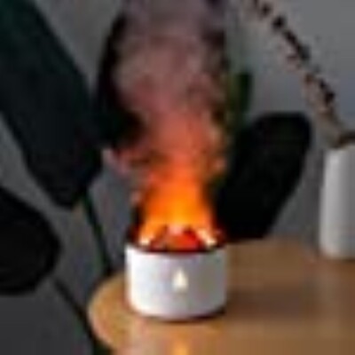 Flame Air Diffuser Volcano Aroma Diffuser Ultrasonic Oil Diffuser 360mL Auto-Off