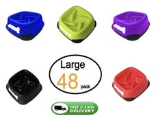 Bulk 48 Slow Feeder Dog Bowls Large, Anti-Choke, Anti-Slip, Colorful