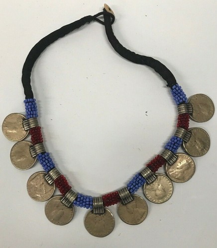 One Rupee 10 Silver Coin Necklace 