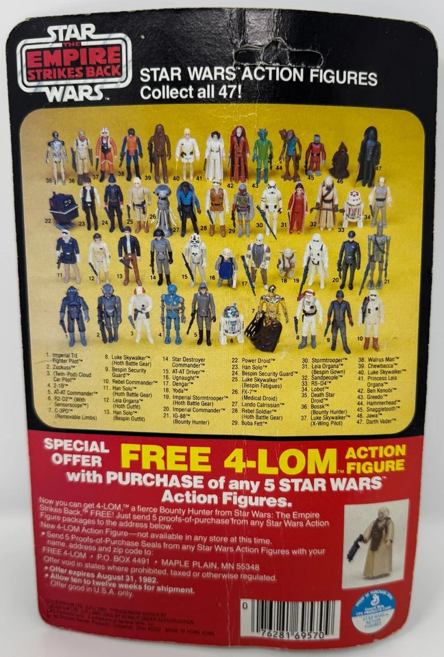 Figura de acción Kenner Star Wars ESB Luke Skywalker Hoth Battle Gear 47 espalda 1982 Foto 2 de 4