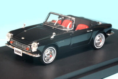 Rare EBBRO 1/43 Honda S500 1963 Black Finished Product from Japan