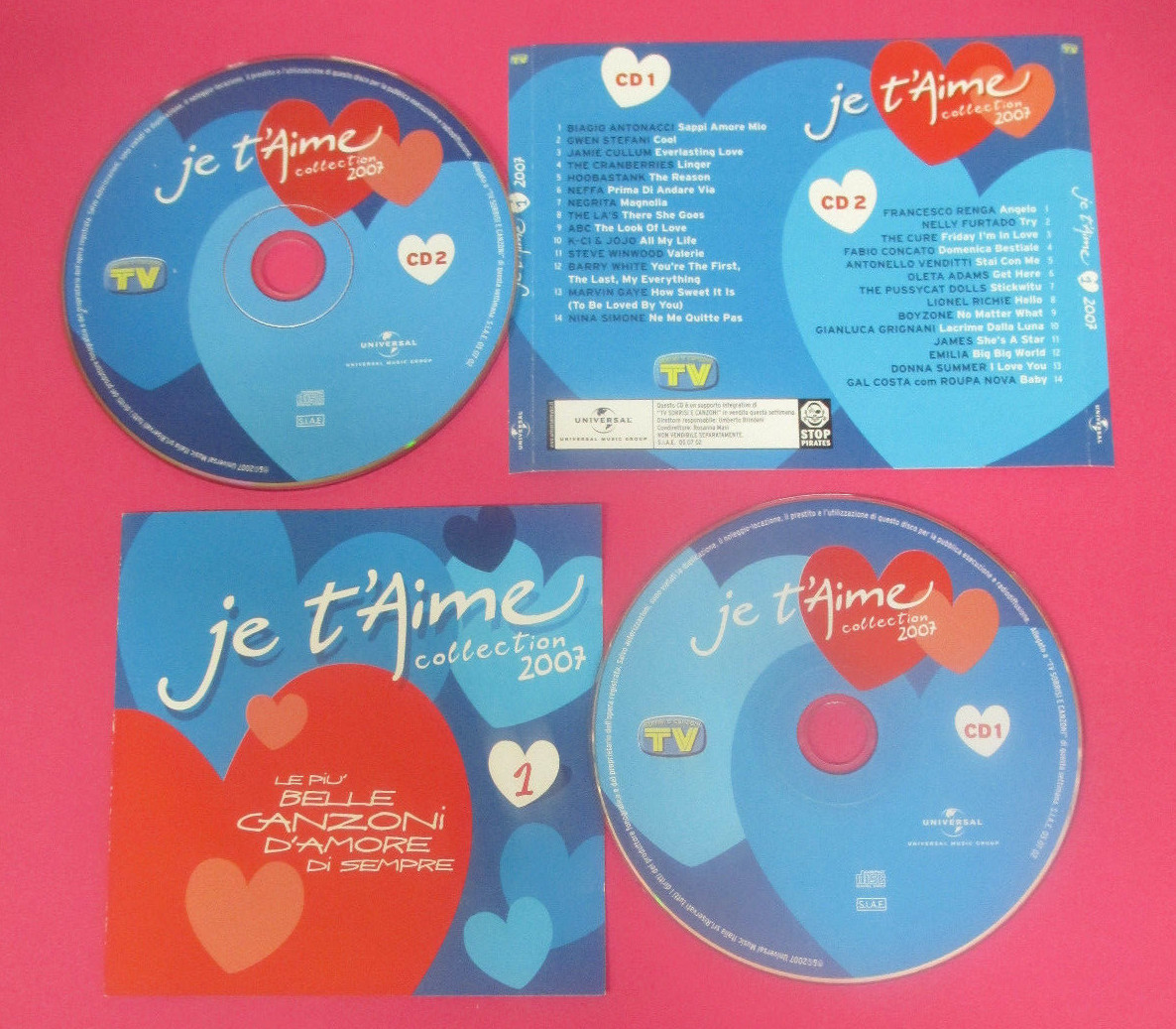 Neffa Collection CD Compilation Je T'Aime 1 Collection 2007 NEFFA NEGRITA THE CURE no cd ...