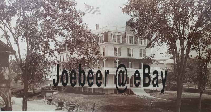 Rare Wolfboro Hotel N.H. Albumen Cabinet Card C 1895-1899 Framed