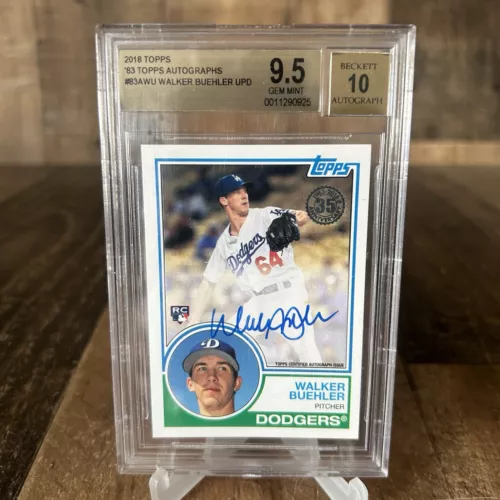 2018 TOPPS WALKER BUEHLER 1983 AUTOGRAPHS #83AWU AU RC BGS 9.5 GEM MINT