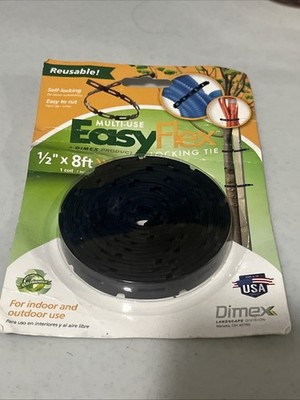 EasyFlex Multi Use Self Locking Ties. 1/2'' x 8 feet. Secure Cords, Hoses etc.