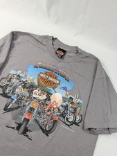 Vintage 2000 Harley Davidson Looney Tunes Taz Tee Shirt - Large Houston Texas