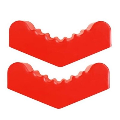 AUTOXBERT 2Pcs Jack Stand Rubber Pad Universal Car Lift Pads Adapter 6 Ton Red