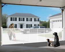 200" Retractable Baby Gates Dog Gate Extra Wide, 42" Tall Child Pet Safety Gate