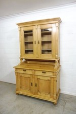 Antiker Buffetschrank Küchenschrank Schrank Vitrine  aus Weichholz um 1880