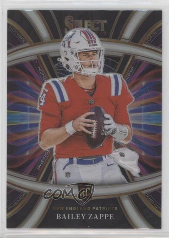 2022 Panini Select Phenomenon Silver Prizm Bailey Zappe #PHE-17 rf2