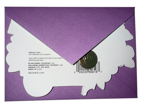 Hallmark Thinking Of You Tarjeta de Felicitación Rueda Barril Amapolas Púrpura, JUEGO DE 5 - Imagen 3 de 7
