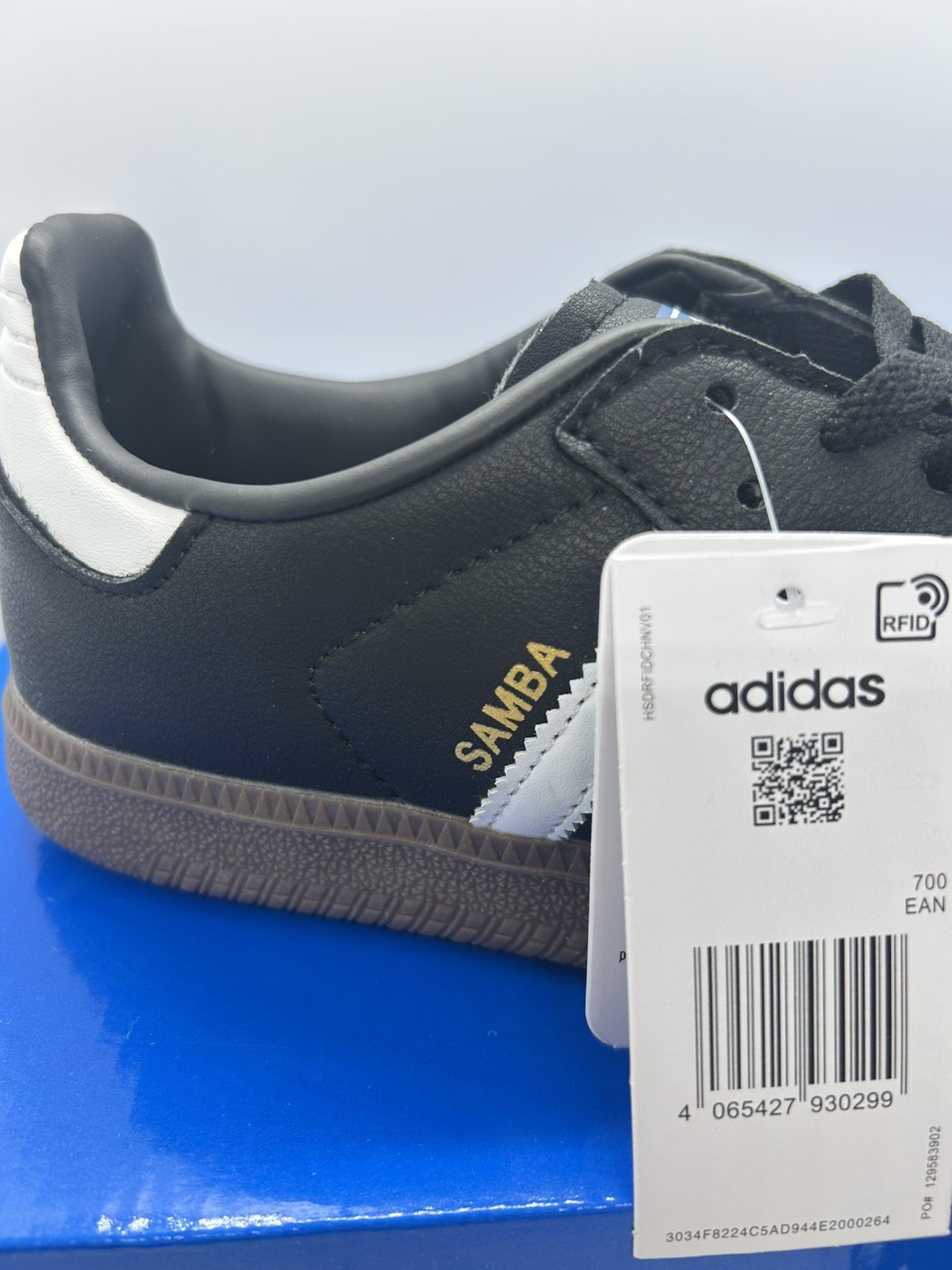 Adidas Black Samba UK 9 Men's Trainers image 7