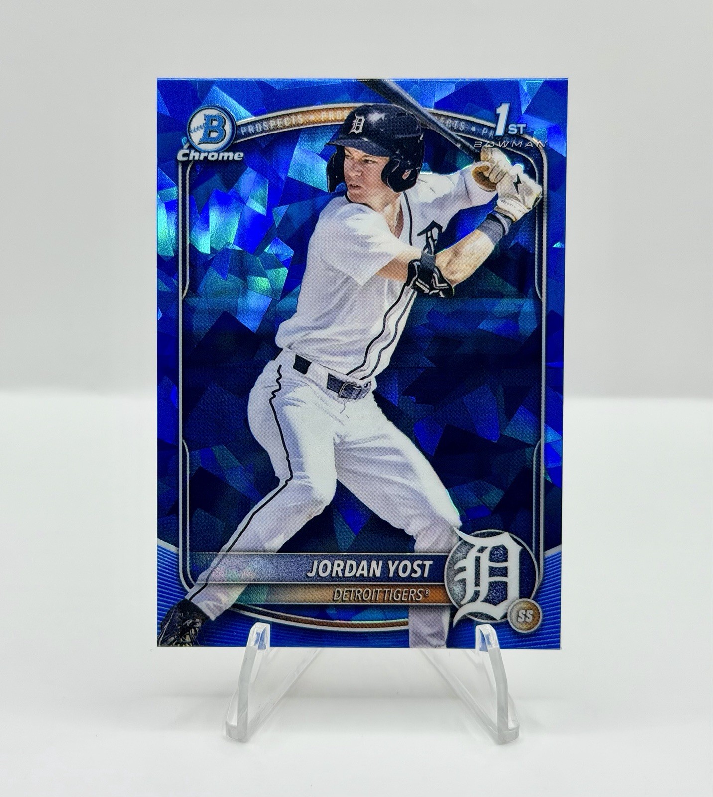 2025 Bowman Draft Sapphire JORDAN YOST Rookie 1st Prospect RC #BDC-162 Tigers SP