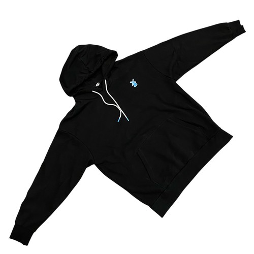 Dutch Bros Coffee Hoodie Pullover Graphic Logo Black Fleece Sweatshirt Large - Picture 7 of 15