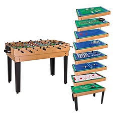 Tischfu&szlig;ball 15 in 1 Spieletisch Multigame Kicker Billard Multifunktion Spiele