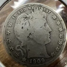 1909-D Barber Liberty Head quarter 90% silver Actual coin Fill Your Collection