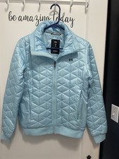 Women s Quilted Under Armour Winter Coat Jacket Cold Gear Blue Size Small